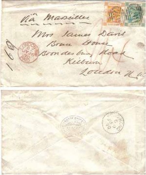 Hong Kong 1870 Hong Kong > London Bearing 24