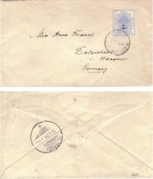 South Africa Orange Free State 1899 Bothaville > Germany Bearing 2
