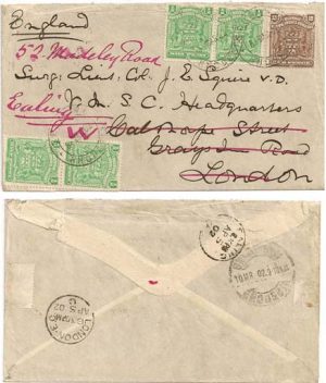 Rhodesia 1902 Selukwe > England ex Boer War Paying Civilian 4d Rate RARE