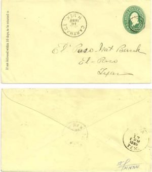 United States 1889 Carthage New Mexico 2