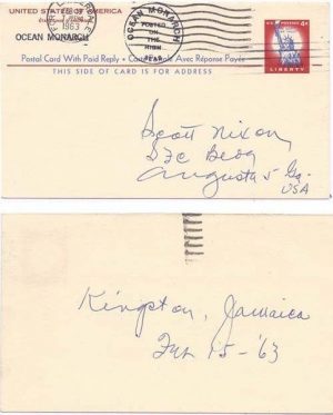 United States 1963 Posted on Board "Ocean Monarch" 4