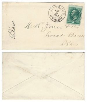 United States 1882 Watrous New Mexico (Mora County) Env > Great Bend KS Bearing 3