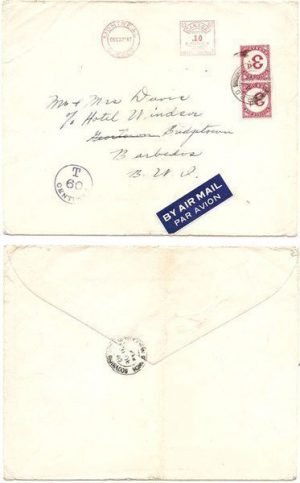 Barbados 1947 Incoming 10