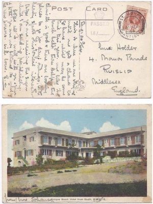 Antigua 1944 St John's PPC Censored > England Bearing 1